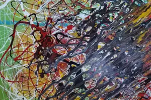 Taller de abstraccin y dripping en el Museo Laureano Brizuela