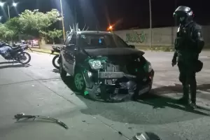 Colisionaron dos vehculos pero hubo solo daos materiales