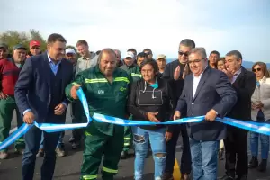 Jalil inaugur el puente sobre Ruta 21 en Los Altos