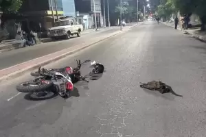 Conductor embisti a una motociclista: una menor result con lesiones