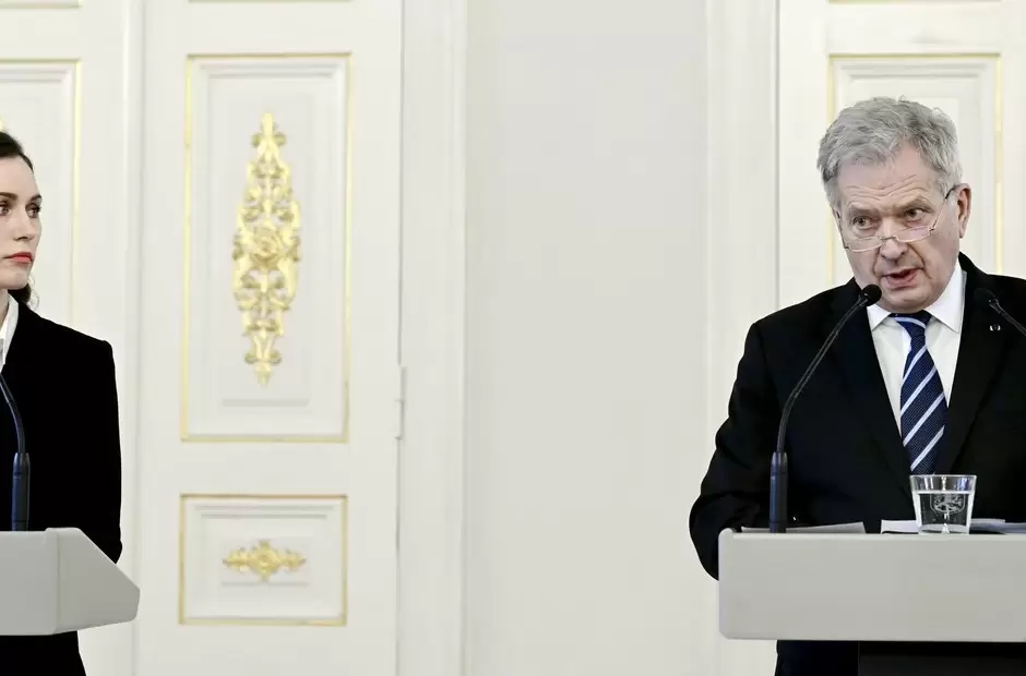 El presidente de Finlandia, Sauli Niinist� y la primera ministra, Sanna Marin