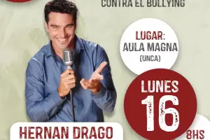 Hernn Drago dar una charla motivacional contra el bullying