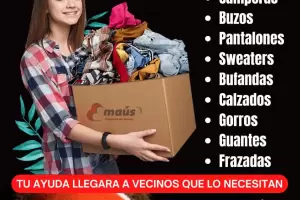 El grupo La Manada recolecta donaciones de ropa para invierno