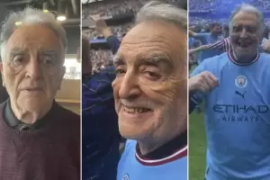 "Mi abuelo tiene demencia", el hincha del Manchester City que conmueve al ftbol europeo