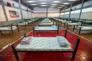 Ya est� montado el hospital en el estadio Kempes