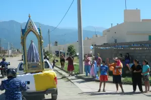 VIDEO: La Virgen del Valle recorri los barrios del Sur de la ciudad