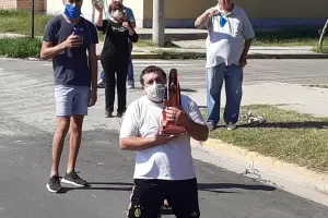 La Virgen fue recibida con jbilo por los vecinos del sector norte