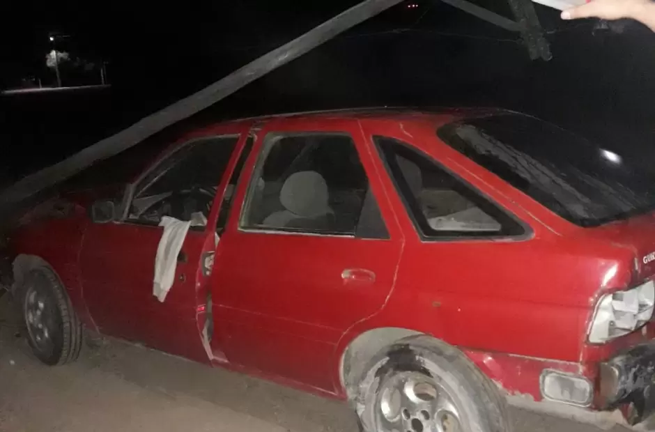 As� qued� el veh�culo tras el impacto.