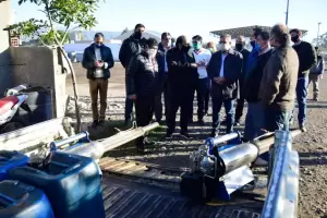 Jalil y Saadi recorrieron diversas obras de la comuna