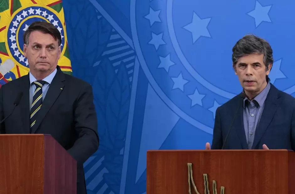 El ministro saliente tras los cruce con el mandatario brasilero.