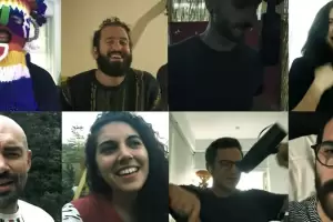 Artistas latinos se unieron e interpretaron Color esperanza