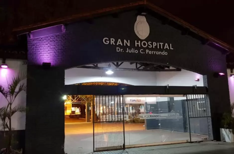 Hospital Perrando, donde estaba internada la joven