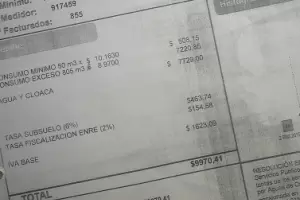 Le funcionaba mal el medidor de agua y le lleg una factura de $10.000