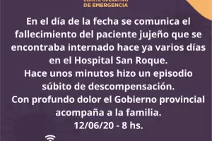 Primer muerto por coronavirus en Jujuy: falleci el camionero que haba viajado a Buenos Aires