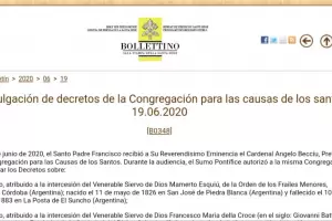 Termin todo el trmite y la beatificacin es slo un paso, expres Mons. Urbanc