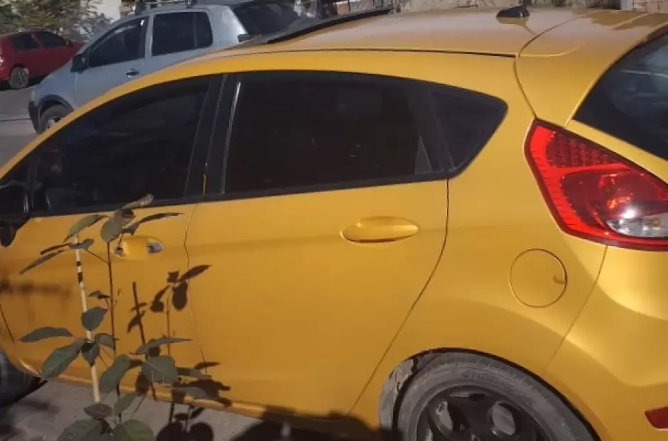 El auto que intervino en la huida con disparos.