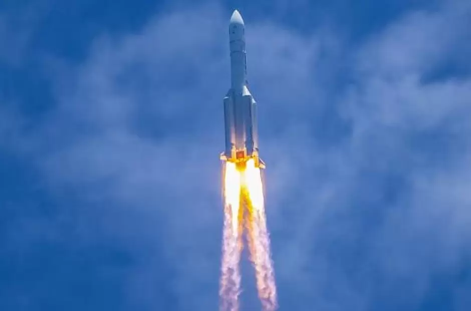 Larga-Marcha 5 fue lanzado desde la base de Wenchang rumbo a Marte