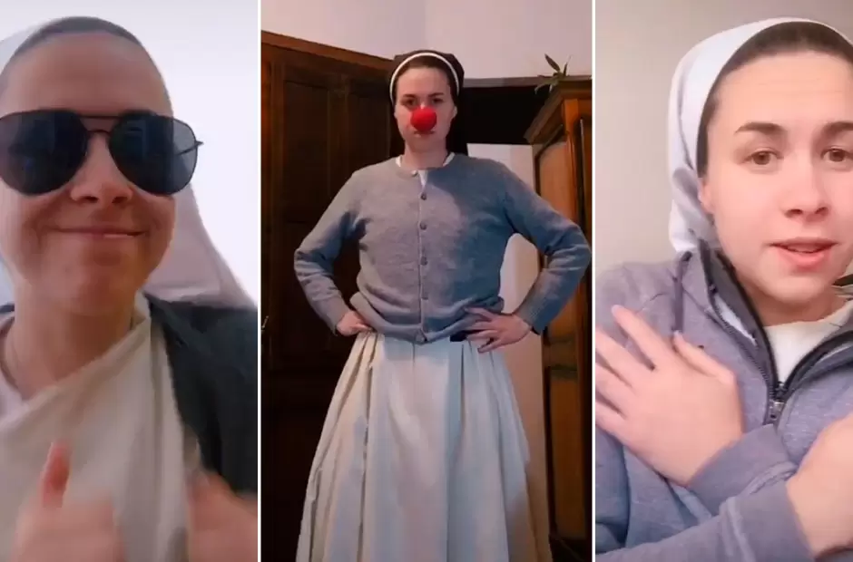 Tiene 25 aos, es religiosa y la siguen miles.