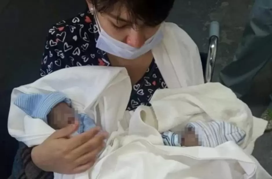 Mateo y Santino murieron en el ba�o de un hospital. (Foto: Facebook/Miguel Ruiz)