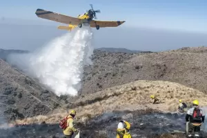 Lograron circunscribir el fuego y Jalil destac el trabajo de los brigadistas y baqueanos