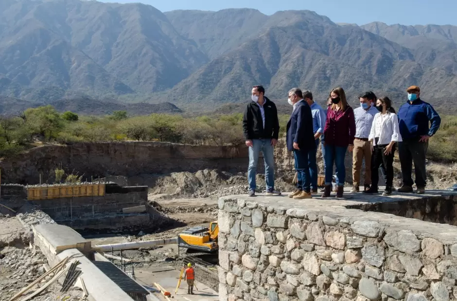 Jalil, durante el recorrido de obras de agua en el Valle Central.