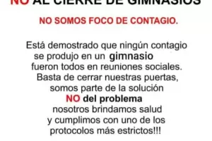 Los gimnasios dicen no ser foco de contagio y reclaman volver a trabajar
