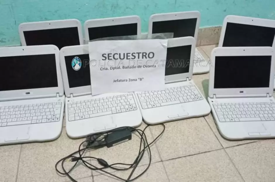 Las computadoras recuperadas.