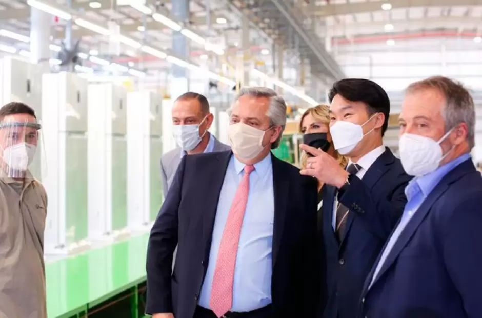 El Presidente en el lanzamiento de una nueva lnea de crditos