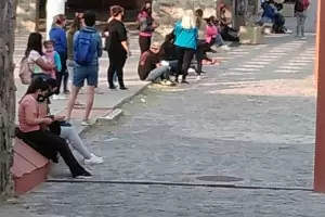 Largas filas en el Predio por la Tarjeta Alimentar