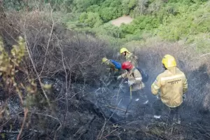 La lluvia permiti extinguir los focos de incendios que estaban activos