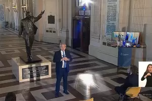 El Presidente prometi "terminar con la tarea que empez Nstor y sigui Cristina"