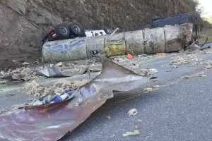 Choque en la Cuesta del Totoral: alerta de trnsito de Vialidad Nacional