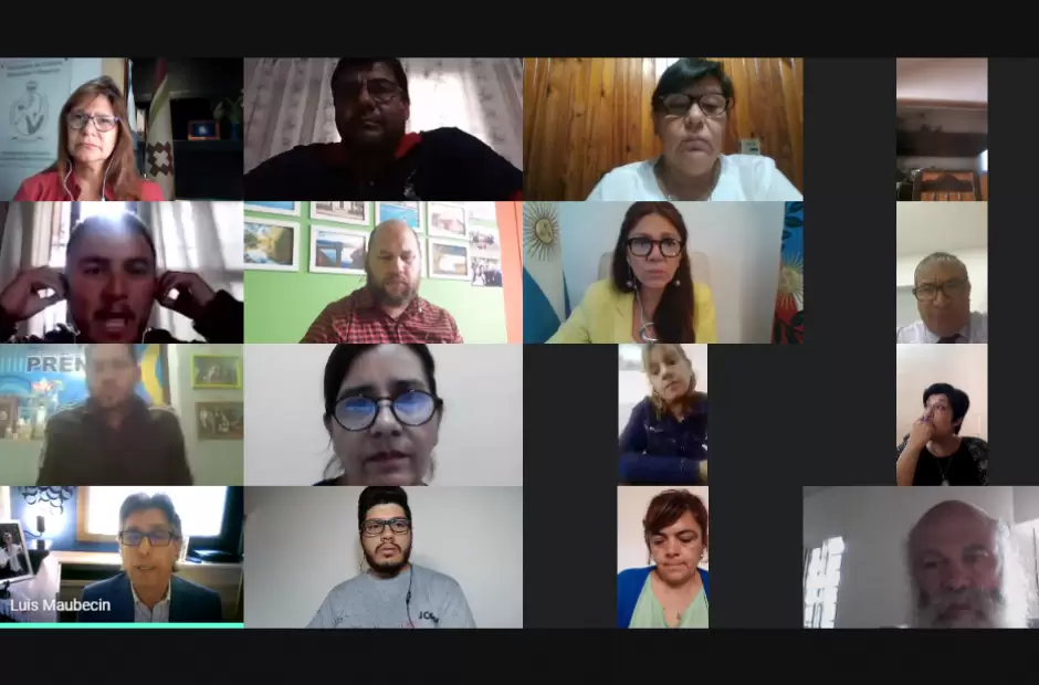 El encuentro virtual se realiz� ayer.