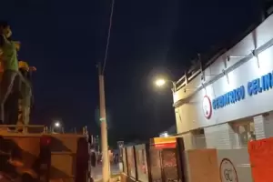 Emotivo homenaje de los bomberos a los abuelos recuperados del Geritrico Celina