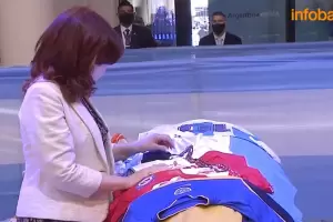 Cristina Kirchner lleg a Casa Rosada para despedir a Diego Maradona