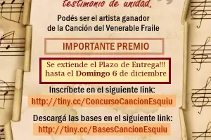 Camino a la beatificacin de Esqui: prorrogan los concursos del Logo y de la Cancin