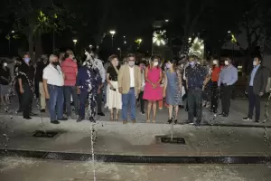 Inauguraron las remodelaciones en la Plaza de San Isidro