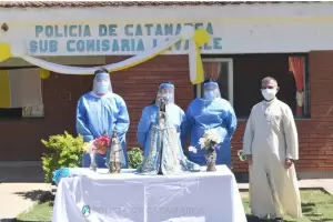 La Imagen de la Virgen del Valle, que peregrin en Santiago del Estero, regres a la provincia