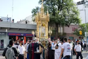 Procesin histrica: la fiesta de la Virgen del Valle cerr sin fieles y con un saludo del Papa