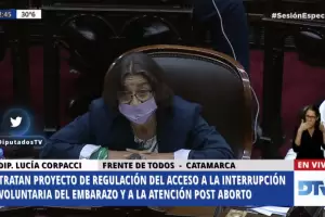 Corpacci: "Que sea ley para que nunca ms tenga que escuchar a una mujer gritando de dolor porque se practic un aborto en las peores condiciones"