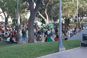 El debate del aborto se vivi en la Plaza 25 de Mayo