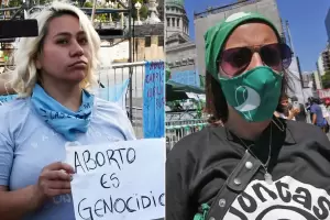 Festejo del lado "verde", decepcin en los "celestes"