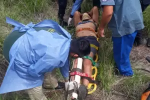 Domingo accidentado: Varios choques y vuelco dejan como saldo una docena de personas hospitalizadas