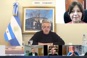 Reunin partidaria con el presidente Alberto Fernndez