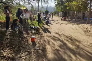 Piden justicia por Chanampa frente a la casa de su homicida