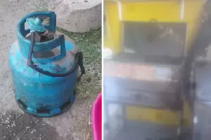 Explot una garrafa y se incendi una pancheria en la Capital