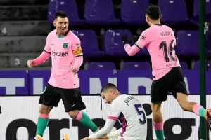 Barcelona derrot al Valladolid y Lionel Messi super el rcord de Pel