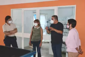 Visitaron el Malbrn, en la previa a la llegada de las vacunas y la puesta en marcha del Operativo de Vacunacin