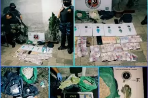 Detienen  a dos personas y secuestran droga en la Capital