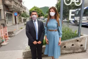 Ferreyra acord un convenio de cooperacin con Bettina Romero, intendenta de Salta